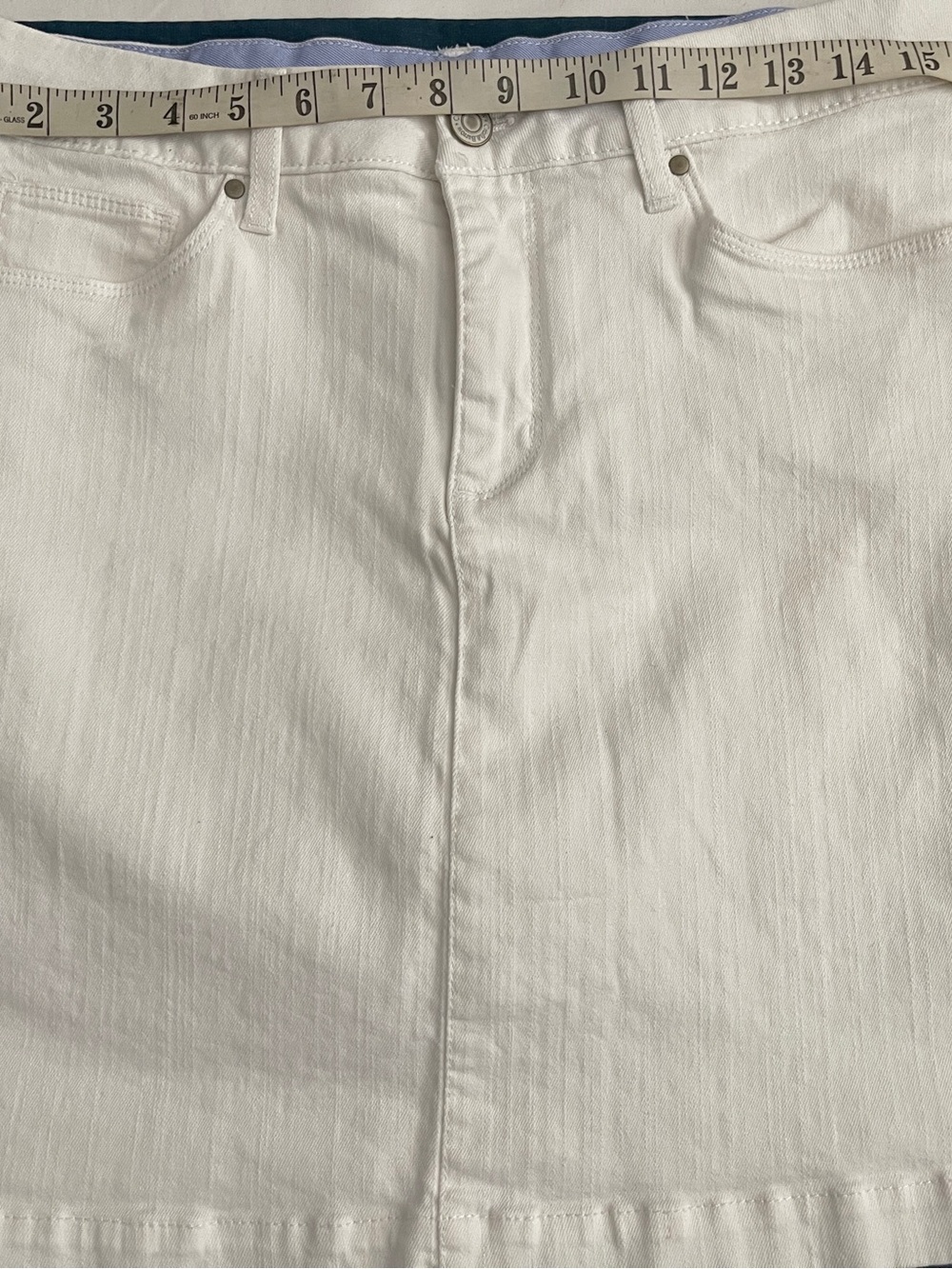 CROFT & BARROW Effortless Stretch Women’s Denim Mini Skirt Sz 10 SKU: 0825-31
